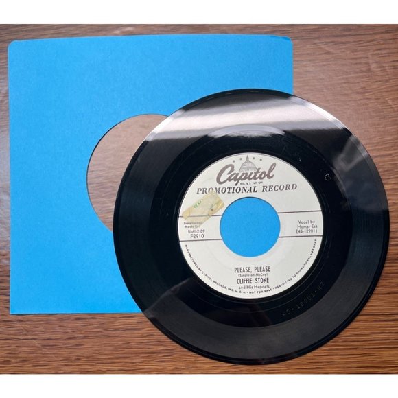 Cliffie Stone Please Please / Blue Moon of Kentucky 45 Country Hillbilly Promo - Picture 3 of 4